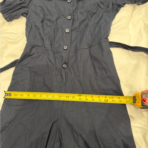 Barbour Navy Long Sleeve Jumpsuit - Picture 7 of 8